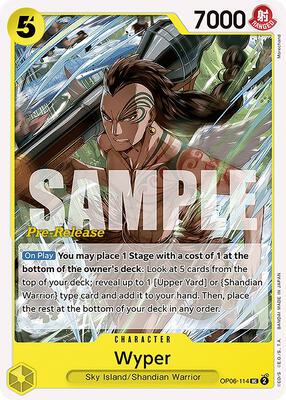 Wyper card from Wings of the Captain Pre-Release Cards