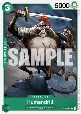 Humandrill card from Starter Deck 12: Zoro and Sanji