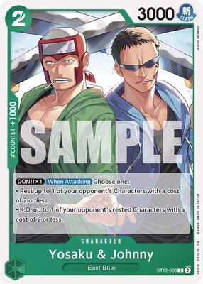 Yosaku & Johnny card from Starter Deck 12: Zoro and Sanji