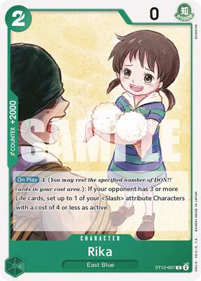 Rika card from Starter Deck 12: Zoro and Sanji