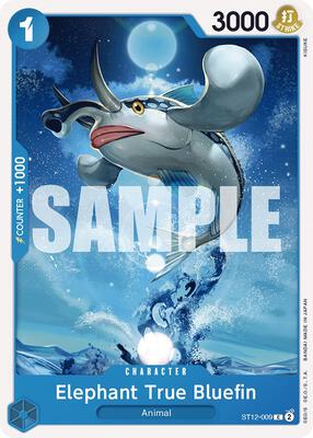 Elephant True Bluefin card from Starter Deck 12: Zoro and Sanji