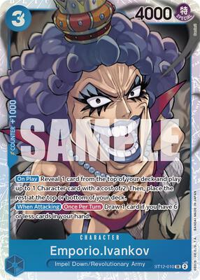 Emporio.Ivankov card from Starter Deck 12: Zoro and Sanji
