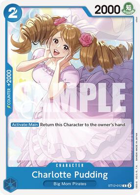 Charlotte Pudding card from Starter Deck 12: Zoro and Sanji