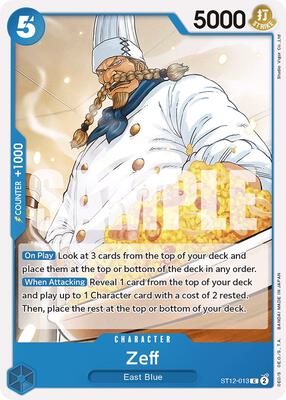Zeff card from Starter Deck 12: Zoro and Sanji