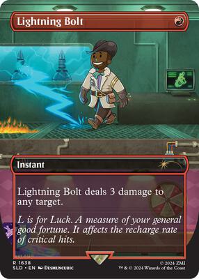 Lightning Bolt (1638) card from Secret Lair Drop Series