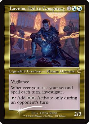 Lavinia, Foil to Conspiracy (Retro Frame) card from Ravnica: Clue Edition