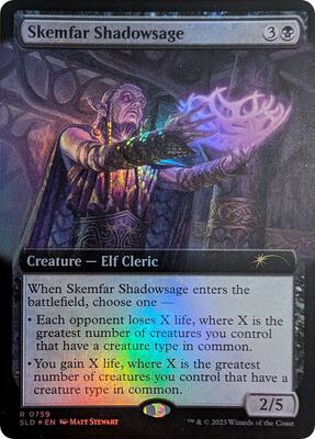 Skemfar Shadowsage (Extended Art) card from Secret Lair Drop Series