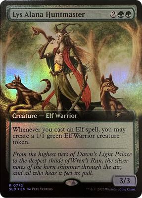 Lys Alana Huntmaster (Extended Art) card from Secret Lair Drop Series