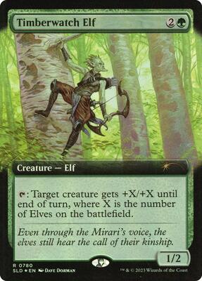 Timberwatch Elf (Extended Art) card from Secret Lair Drop Series