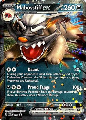 Mabosstiff ex - 086 card from SV: Scarlet & Violet Promo Cards
