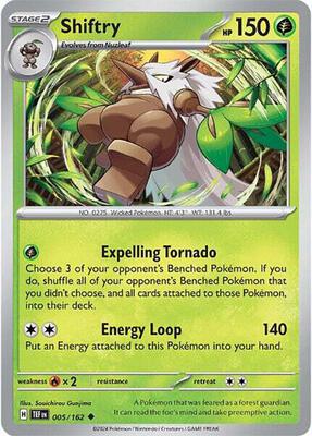 Shiftry - 005/162 card from SV05: Temporal Forces