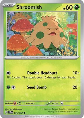 Shroomish card from SV05: Temporal Forces