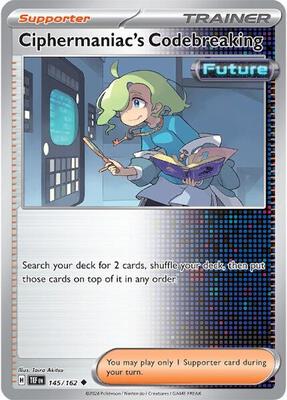 Ciphermaniac's Codebreaking - 145/162 card from SV05: Temporal Forces