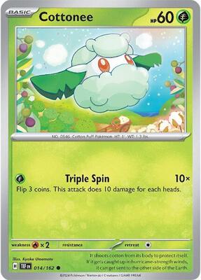 Cottonee card from SV05: Temporal Forces