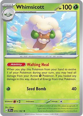 Whimsicott card from SV05: Temporal Forces