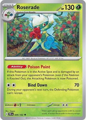 Roserade card from SV05: Temporal Forces