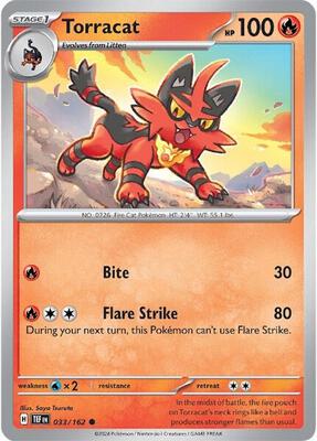 Torracat card from SV05: Temporal Forces