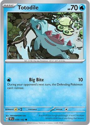 Totodile card from SV05: Temporal Forces