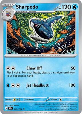 Sharpedo card from SV05: Temporal Forces