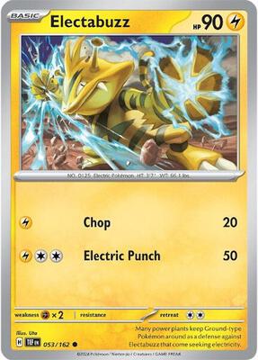 Electabuzz card from SV05: Temporal Forces