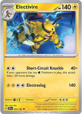 Electivire card from SV05: Temporal Forces