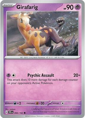 Girafarig card from SV05: Temporal Forces