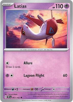 Latias card from SV05: Temporal Forces