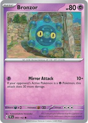 Bronzor - 068/162 card from SV05: Temporal Forces
