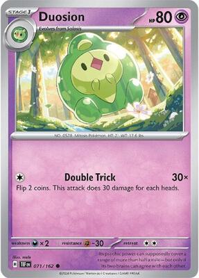 Duosion card from SV05: Temporal Forces
