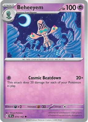 Beheeyem card from SV05: Temporal Forces