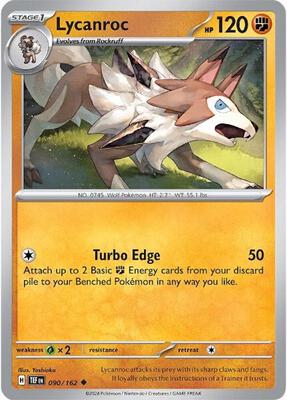 Lycanroc card from SV05: Temporal Forces
