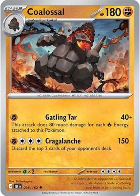 Coalossal card from SV05: Temporal Forces