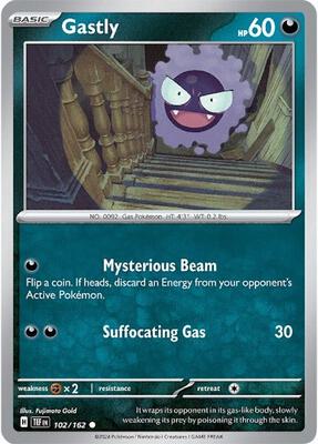 Gastly - 102/162 card from SV05: Temporal Forces