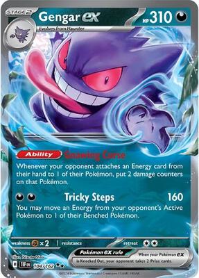 Gengar ex - 104/162 card from SV05: Temporal Forces