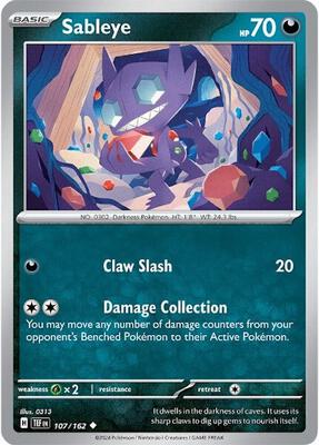 Sableye card from SV05: Temporal Forces