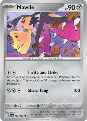 Mawile card from SV05: Temporal Forces
