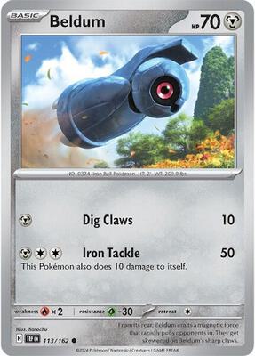 Beldum card from SV05: Temporal Forces