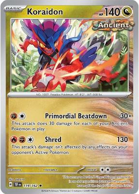 Koraidon card from SV05: Temporal Forces