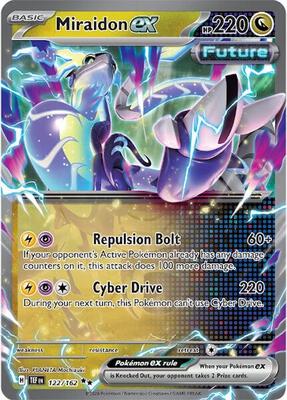 Miraidon ex card from SV05: Temporal Forces