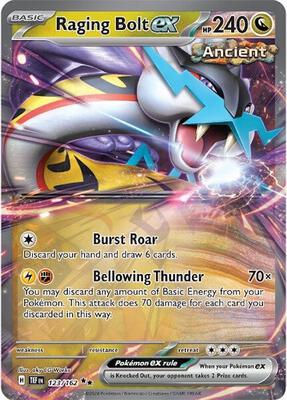 Raging Bolt ex - 123/162 card from SV05: Temporal Forces