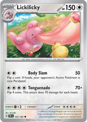 Lickilicky card from SV05: Temporal Forces