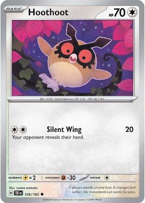 Hoothoot card from SV05: Temporal Forces