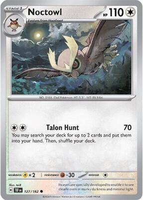 Noctowl card from SV05: Temporal Forces
