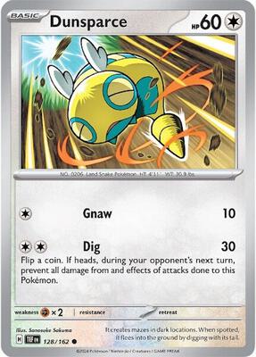 Dunsparce card from SV05: Temporal Forces