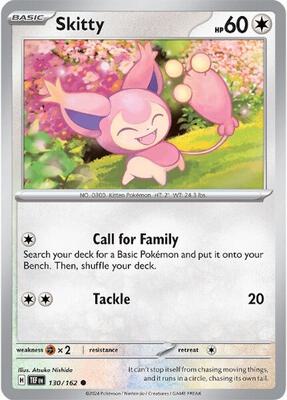 Skitty card from SV05: Temporal Forces