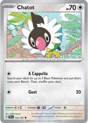 Chatot - 132/162 card from SV05: Temporal Forces