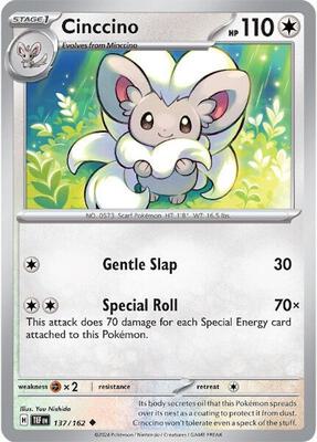 Cinccino - 137/162 card from SV05: Temporal Forces