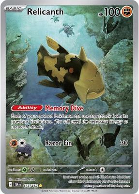 Relicanth - 173/162 card from SV05: Temporal Forces