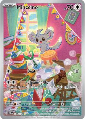 Minccino - 182/162 card from SV05: Temporal Forces