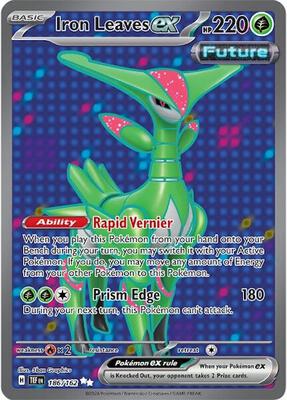 Iron Leaves ex - 186/162 card from SV05: Temporal Forces